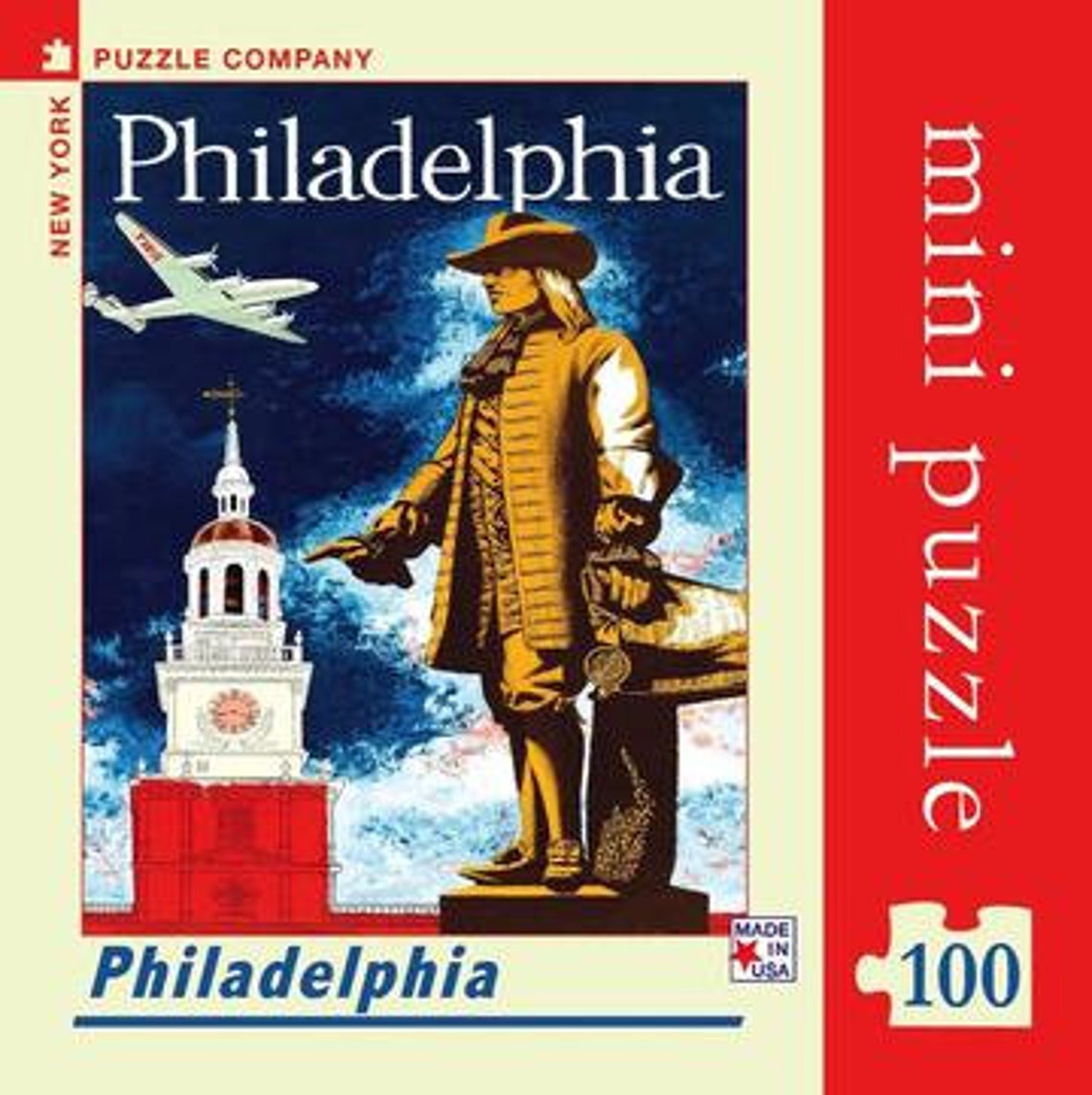 Philadelphia Mini Puzzle 100 Piece Puzzle - Etsy