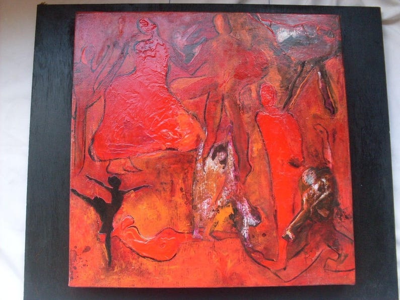 Peinture Moderne Danse Classique Jazz Contemporain Etsy