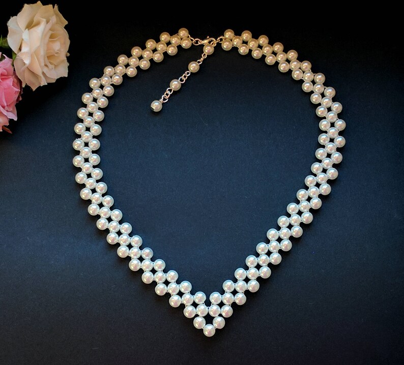 deep v neck necklace