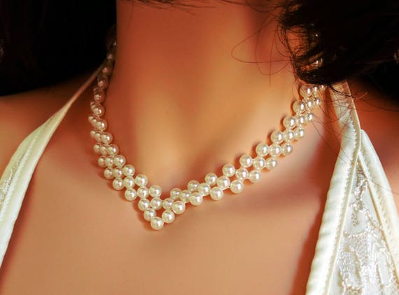 Jewelry, Women Necklace Fake Pearls Like New
