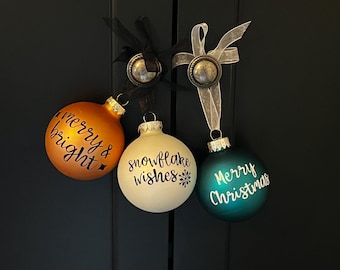 Glass Winter Ornaments