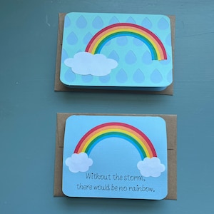 Carte bébé arc-en-ciel