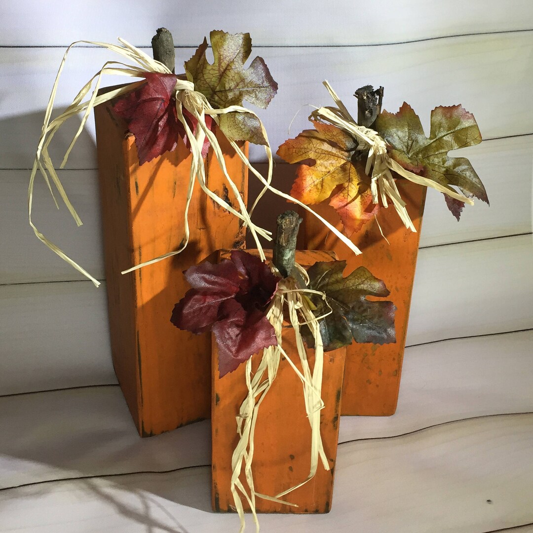 Paint Wooden Pumpkins: Fall Decor Set - Etsy