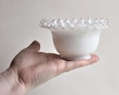Fenton Silvercrest Milk Glass Excellent U-Shaped Mayonaise Bowl Trinket Bowl Condiment Dish Bridal Snack Bowl Housewarming Gift
