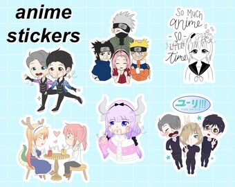 anime stickers etsy