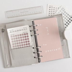 Be Kind To Yourself Minimal Planner Dashboard | Planner Accessories | Personal Planner | Diskbound | Pocket Planner