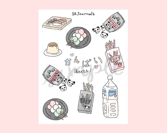 aesthetic japanese food stickers