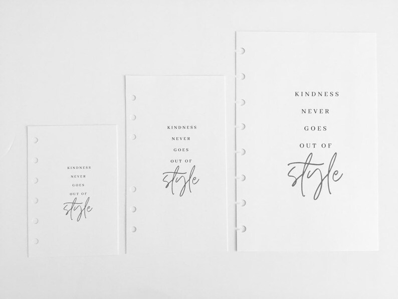 Kindness Minimal Planner Dashboard Transparent Planner Etsy