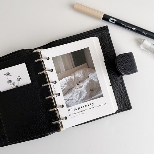 Minimal Floral Planner Dashboard Planner Accessories Etsy