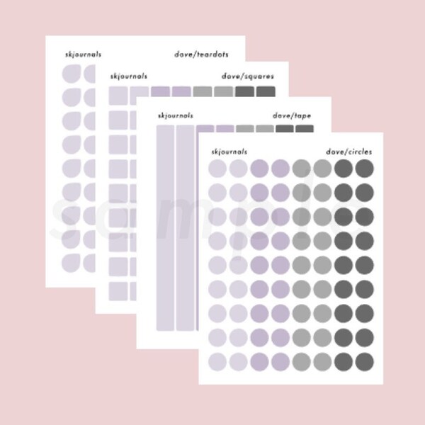 Pegatinas mínimas de forma de paloma clara