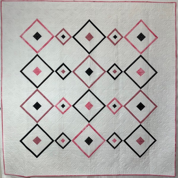 North Star Quilt, full size, Hand made