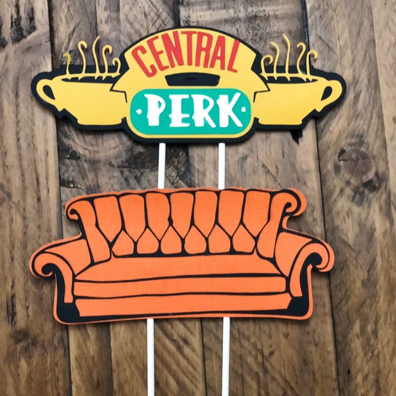 Download Paper Party Supplies Friend S Central Perk Birthday Cake Topper Unofficial Party Decor