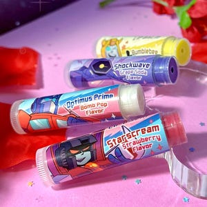 Transformatoren-Lippenbalsam - Handgefertigtes aromatisiertes und duftendes Lippenbalsam
