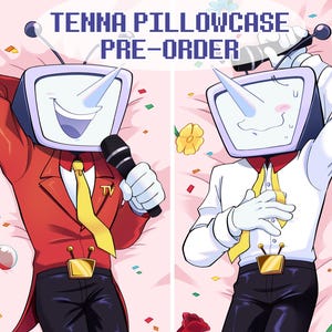 Tenna Deltarune Pillowcase Dakimakura - 2-Way Tricot 60x20” (150cm x 50cm) - PREORDER - READ DESC