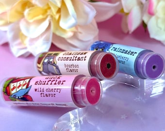 Toontown Corporate Clash Lip Balms - Cog Manager Themed Handmade Flavored and Scented Chapstick