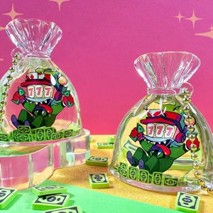 Ciondolo per borsa con soldi liquidi Duck Shuffler - Toontown Corporate Clash - Portachiavi in acrilico 2"