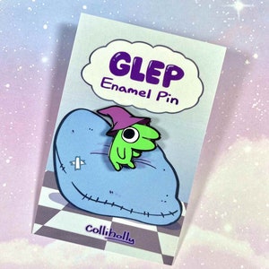 Smiling Friends Glep Hard Enamel Pin - 1in.