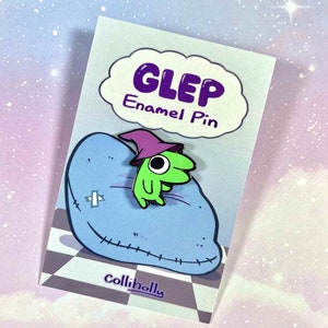 Smiling Friends Glep Hard Enamel Pin - 1in.