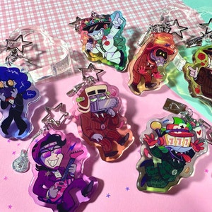 Toontown Corporate Clash Manager Cog Keychains - 2.5in. Epoxy Keychains with Charms
