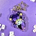 Jevil Deltarune Glitter Keychain - Acrylic Epoxy Charm 2.5in. 