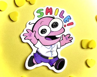 Smiling Friends Pim Sticker - Die Cut Vinyl Sticker 2.5"