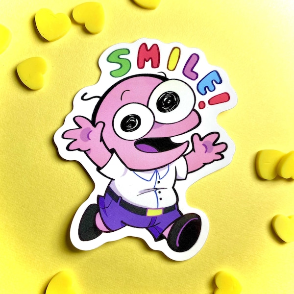 Smiling Friends Pim Sticker - Die Cut Vinyl Sticker 2.5"