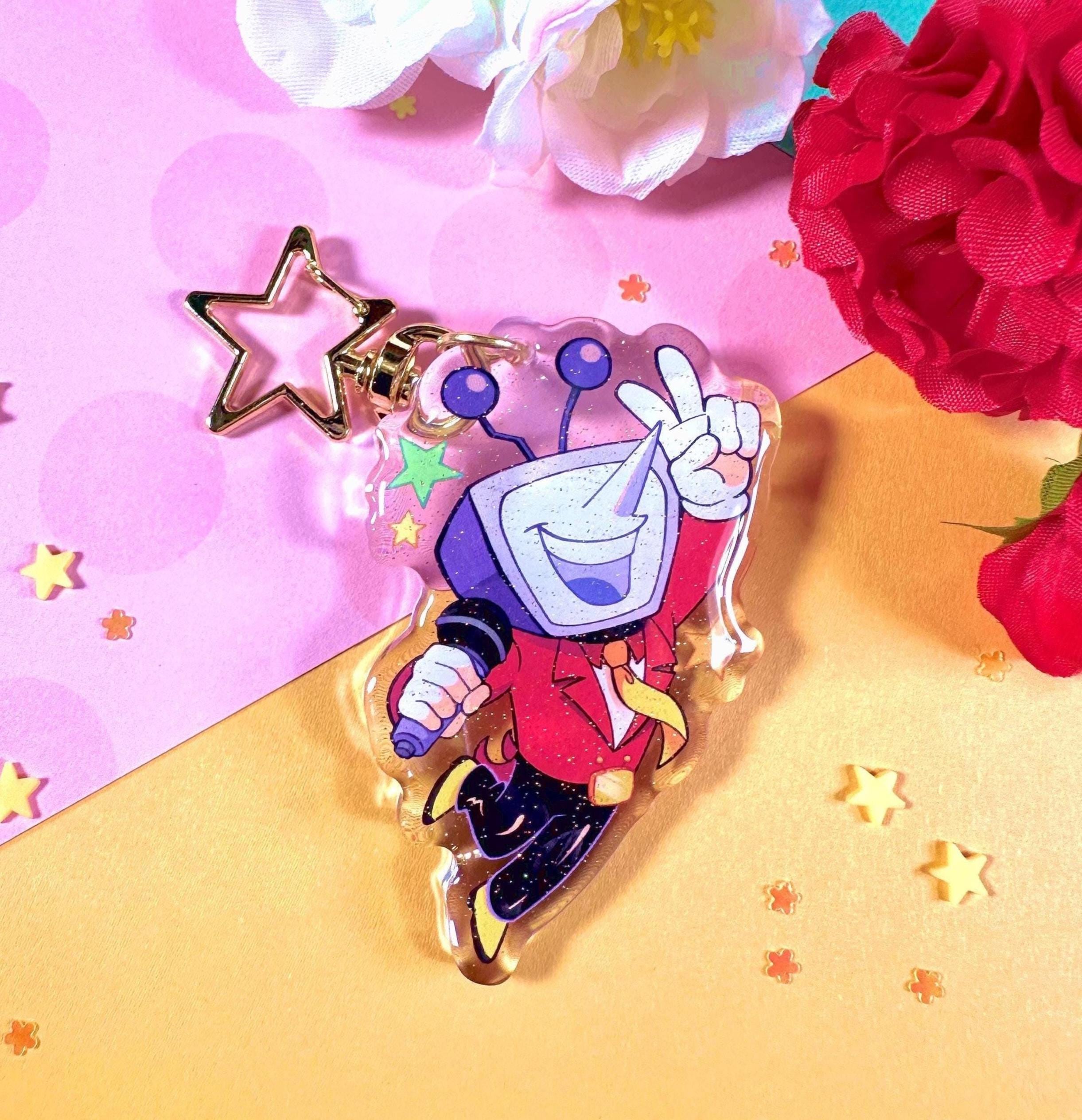 Tenna Deltarune グリッター キーチェーン - アクリル エポキシ