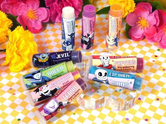 Deltarune & Undertale Lip Balms - Themed Handmade Flavored and