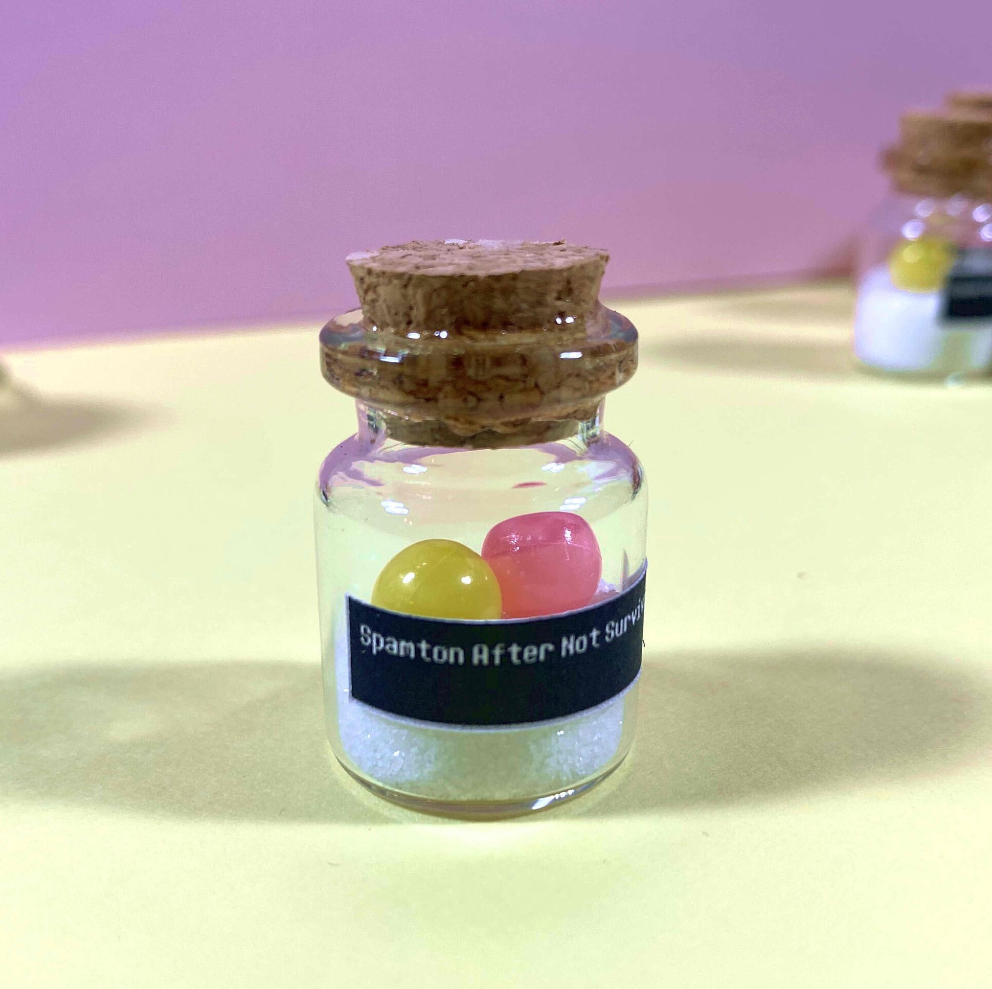 スパムトン デルタルーン ハンドメイド ミニレプリカジャー キーチェーン付き 1.25インチ - Etsy 日本