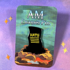 I Have No Mouth and I Must Scream AM Soft Enamel Glitter Pin - 1in.