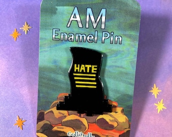 I Have No Mouth and I Must Scream AM Soft Enamel Glitter Pin - 1in.