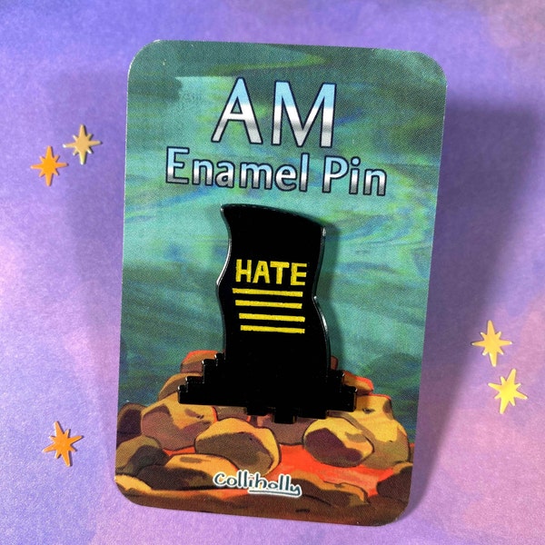 I Have No Mouth and I Must Scream AM Soft Enamel Glitter Pin - 1in.