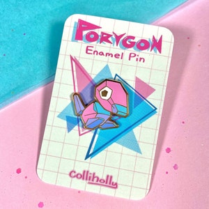 Porygon Glow-in-the-Dark Hard Enamel Pin - 1in.