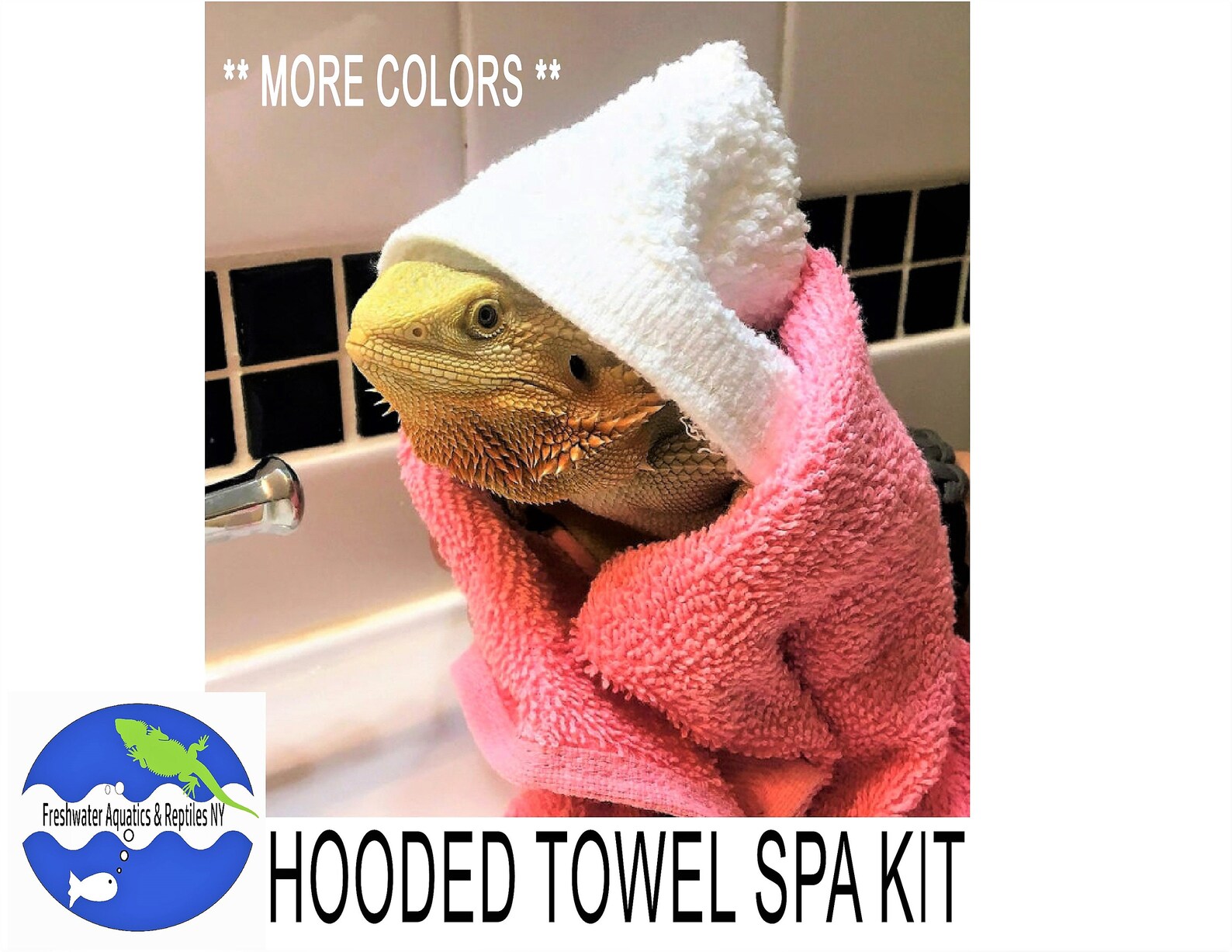 Reptile Hooded Bath Towel & Shed Aid Kit 100 Eco Friendly Etsy
