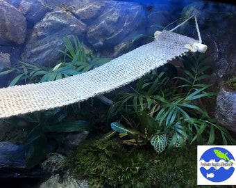 Reptile Bridge 3” Wide Vivarium Burlap Reptile Tank Decor Bridge Ramp reptile supplies