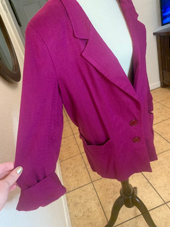 Vintage berry blazer - image 2