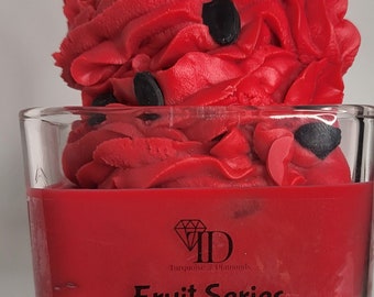 Watermelon Candle/ Fruit Candles/ Fake Food Candles/ Dessert Candles/ Handmade Gifts/ Summer Candles