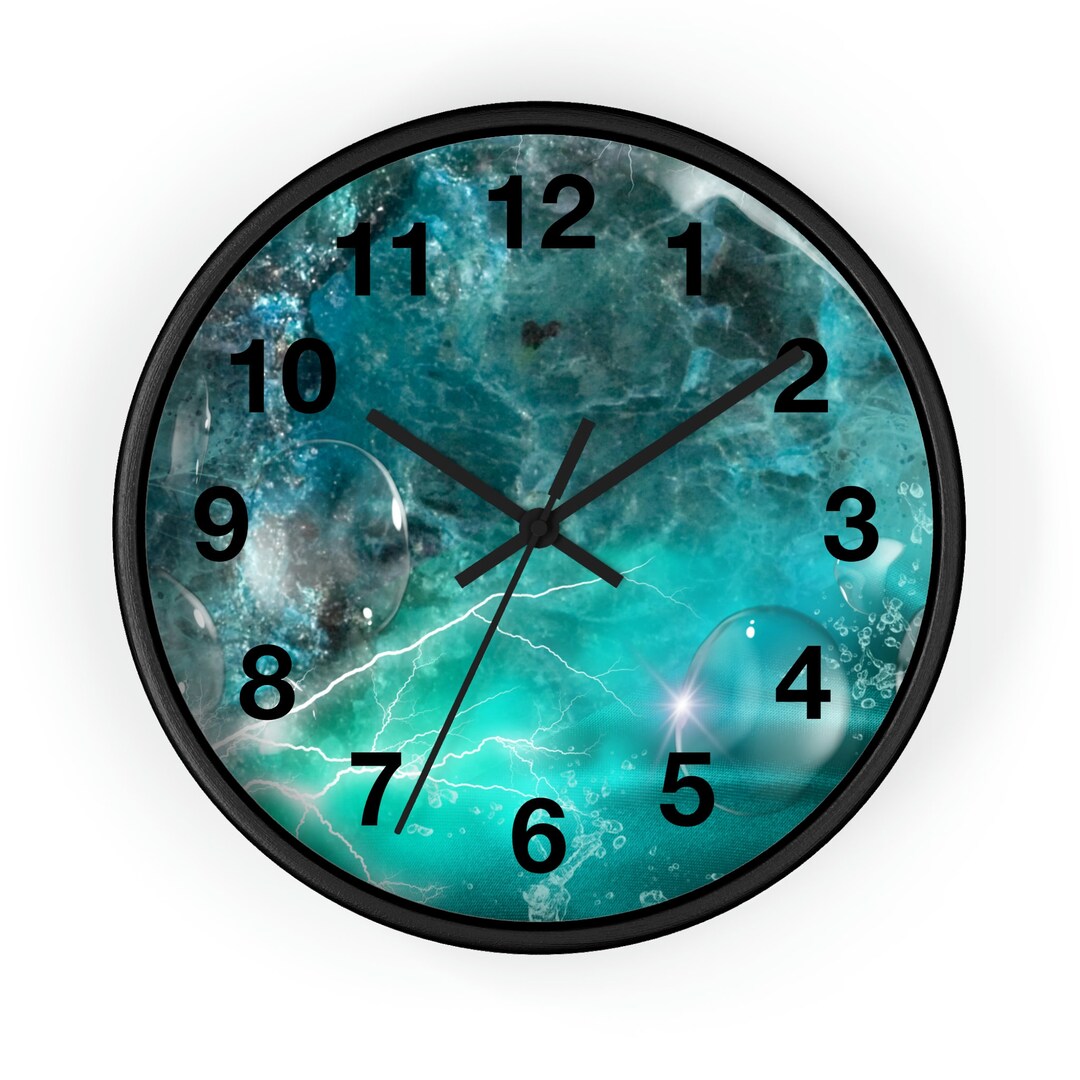 Serenity Storm Wall Clock/ Fun Clocks/blue Clocks Etsy