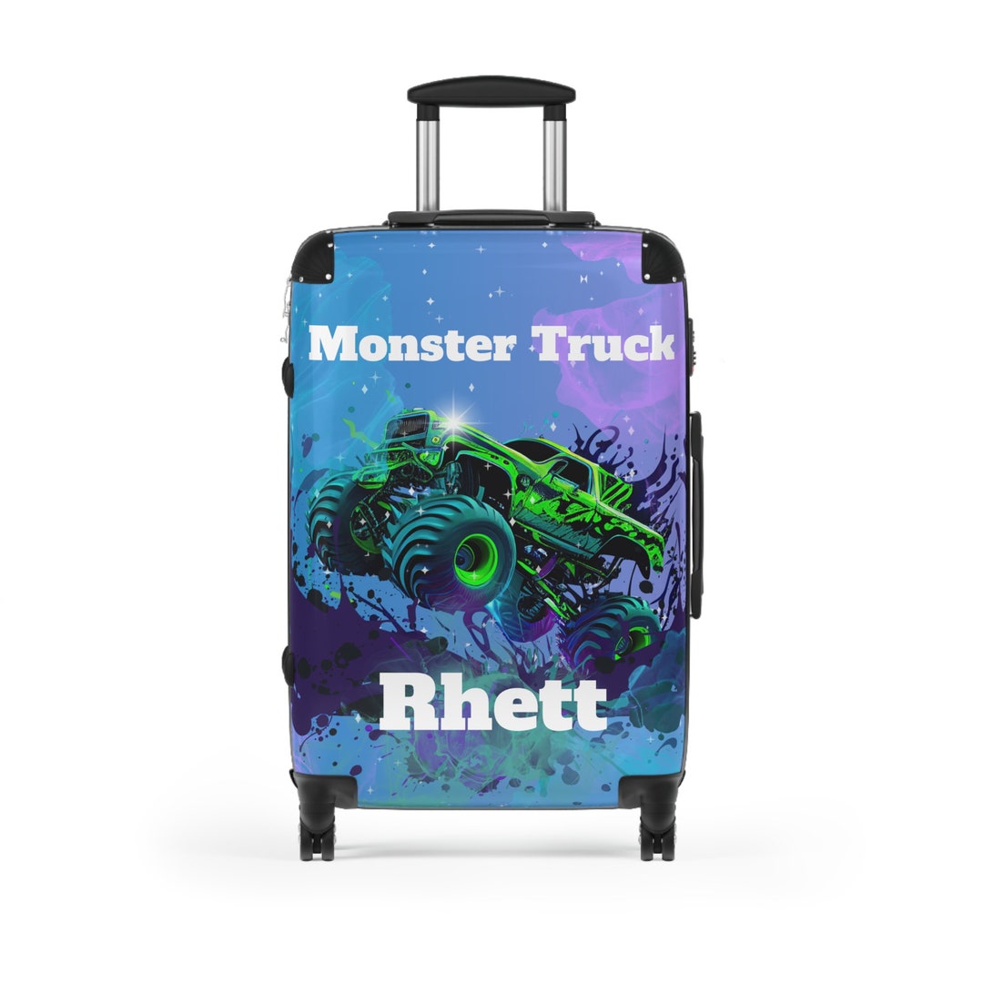 Monster Truck Suitcase/fun Suitcases/personalized Suitcases/vehicle