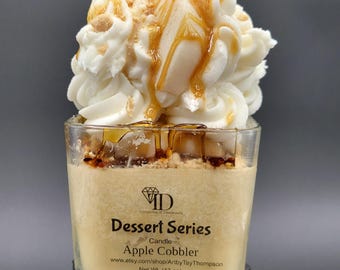 Apple Cobbler Candles Wholesale No Labels Only Warning Label Dessert Candles Food Shape Candle Handmade Candles Wholesale For Resale Candle