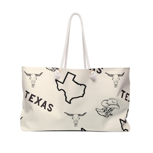 Bolsa de fin de semana de Texas/Tote temático de Texas/Bolsa de Texas