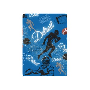 Detroit Football Team Poker-speelkaarten Detroit Football Team Fans Gifts Detroit-speelkaarten Fangames