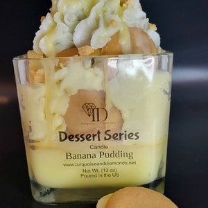 Banana Pudding Candles Wholesale No Labels Only Warning Label Dessert Candles Food Shape Candle Handmade Candles Wholesale For Resale Candle