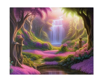 Fantasy Art Canvas Print, Modern Wall Decor for Living Room, Abstract Artwork, Home Aesthetic Decor, Unique Gift Idea