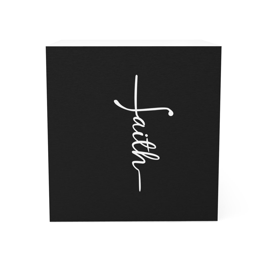 Sticky Note Cube Faith Black Note Cube Sticky Note Cube Sticky Note ...