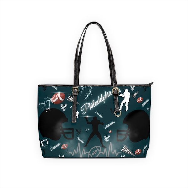 Sac à bandoulière en cuir Philadelphie-cadeau sur le thème du football Sacs à main Sacs à main de sport amusants Cadeaux pour elle Sac à main automne Design Philadelphia 2