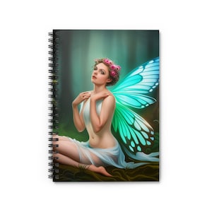 Fairy Spiral Notebook - Ruled Line Fantasy Notebooks Gifts for her