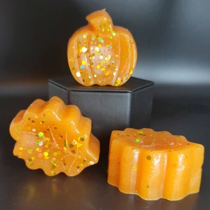 Fall Wax Melts Caramel Crunch Scented Wax Melts Fake Food Wax Melts Pumpkin and Leaf Shaped Food Shaped Wax Melts Fall Scents Pumpkin Lovers