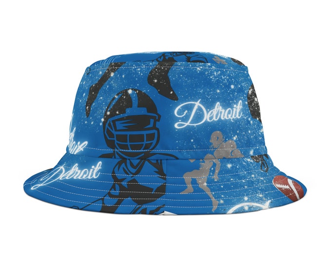 Detroit Football Bucket Hat Detroit Sports Gifts for Him or Her