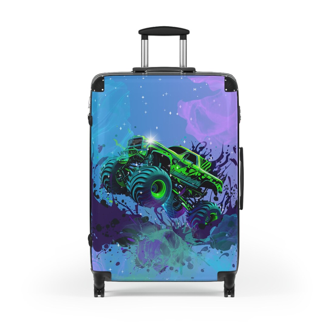 Monster Truck Suitcase Fun Suitcases Personalized Suitcases Vehicle